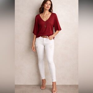 Anthropologie Deletta kimono sleeve top